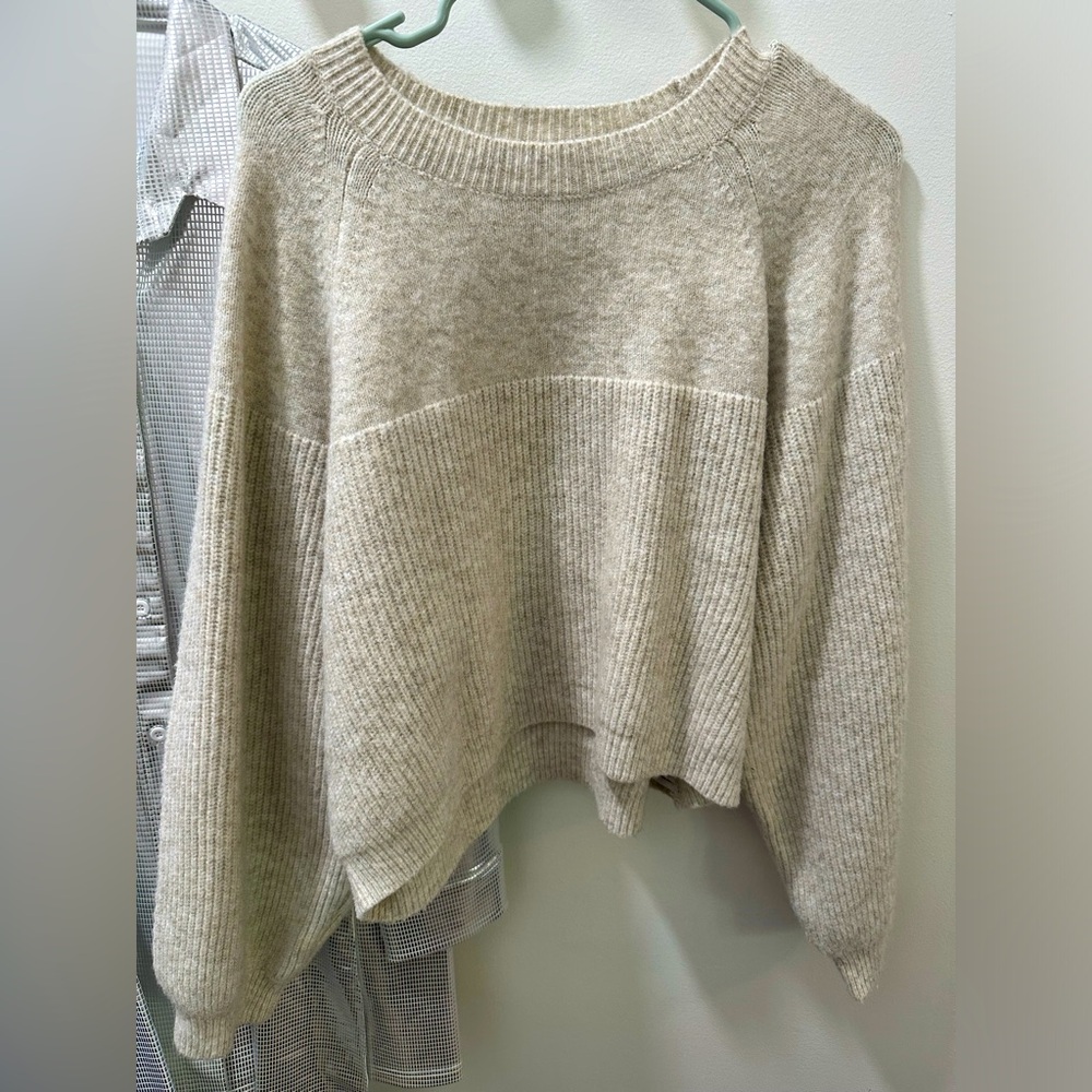 Top shop white knit sweater UK M US 8-10